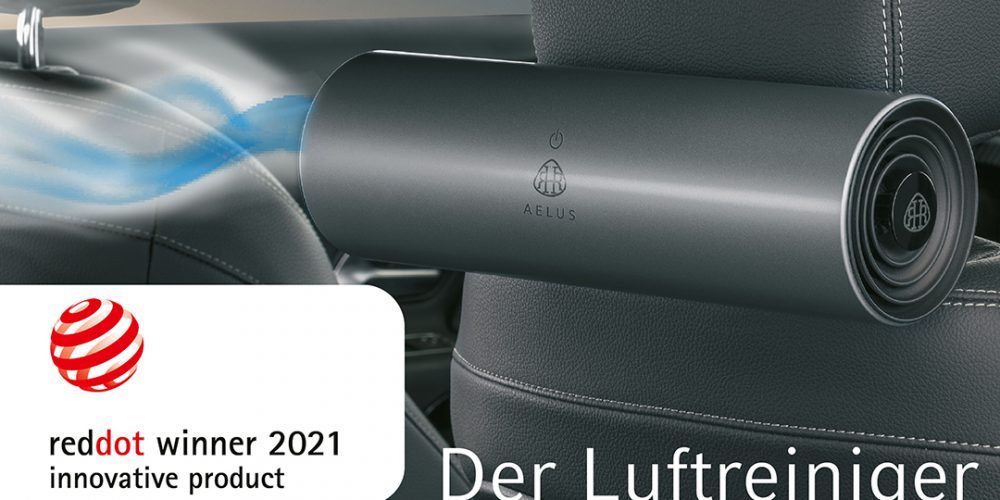 AELUS Luftreiniger Demonstration im Innenraum