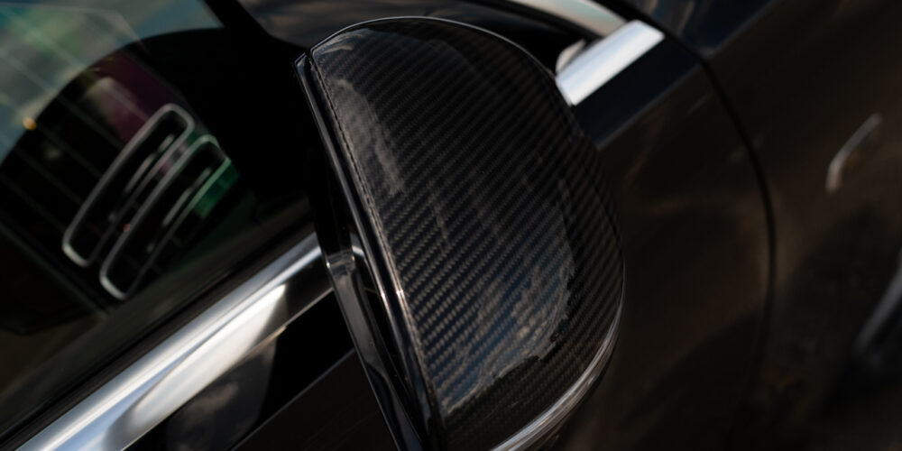 Top View of Carbon Mirrors for ROLFHARTGE Edition S-Class